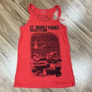 Hot pink EXPRESS top. Super cute for a summer vacation